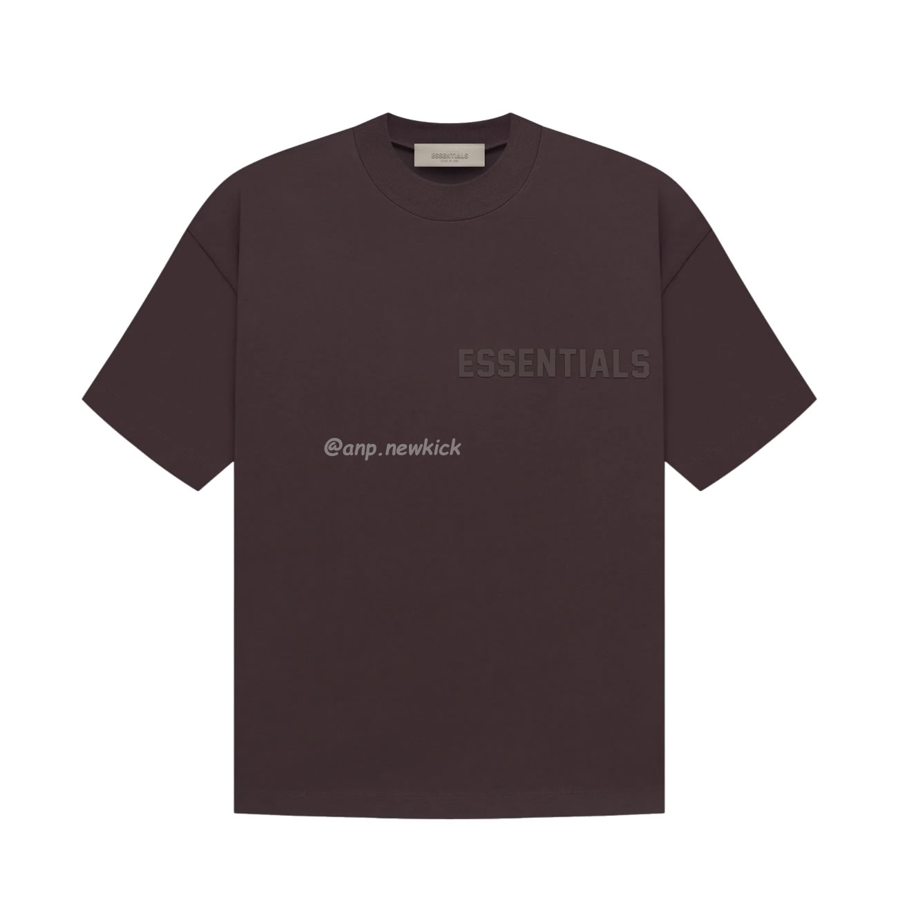 Fear Of God Essentials Fog Logo Letter Short Sleeve T Shirt Plum Purple (7) - newkick.app